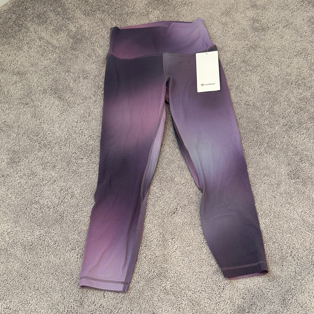 lululemon Purple Leggings align high rise, 23” length crop